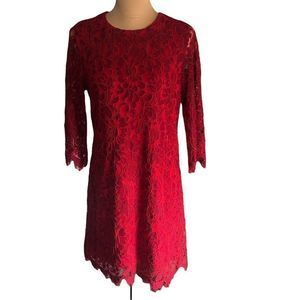 Ronni Nicole Red lace dress
